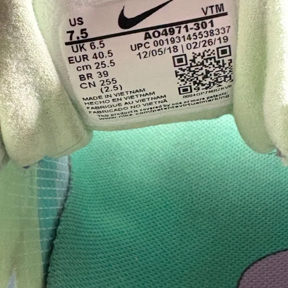 Size 7.5Men/9Women - Nike Air Max React 270 multicolor shoes